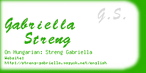 gabriella streng business card